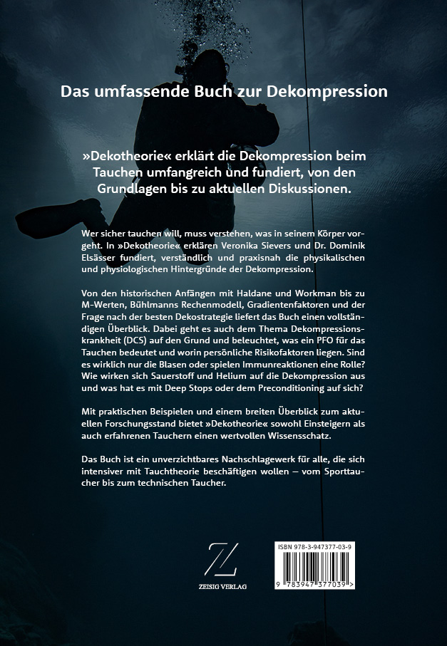 Backcover Buch Dekotheorie: Dekompression beim Tauchen