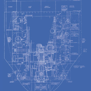 Poster-Set Maschinenraum